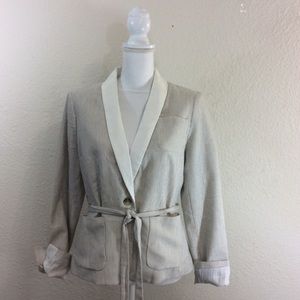 Belted career blazer